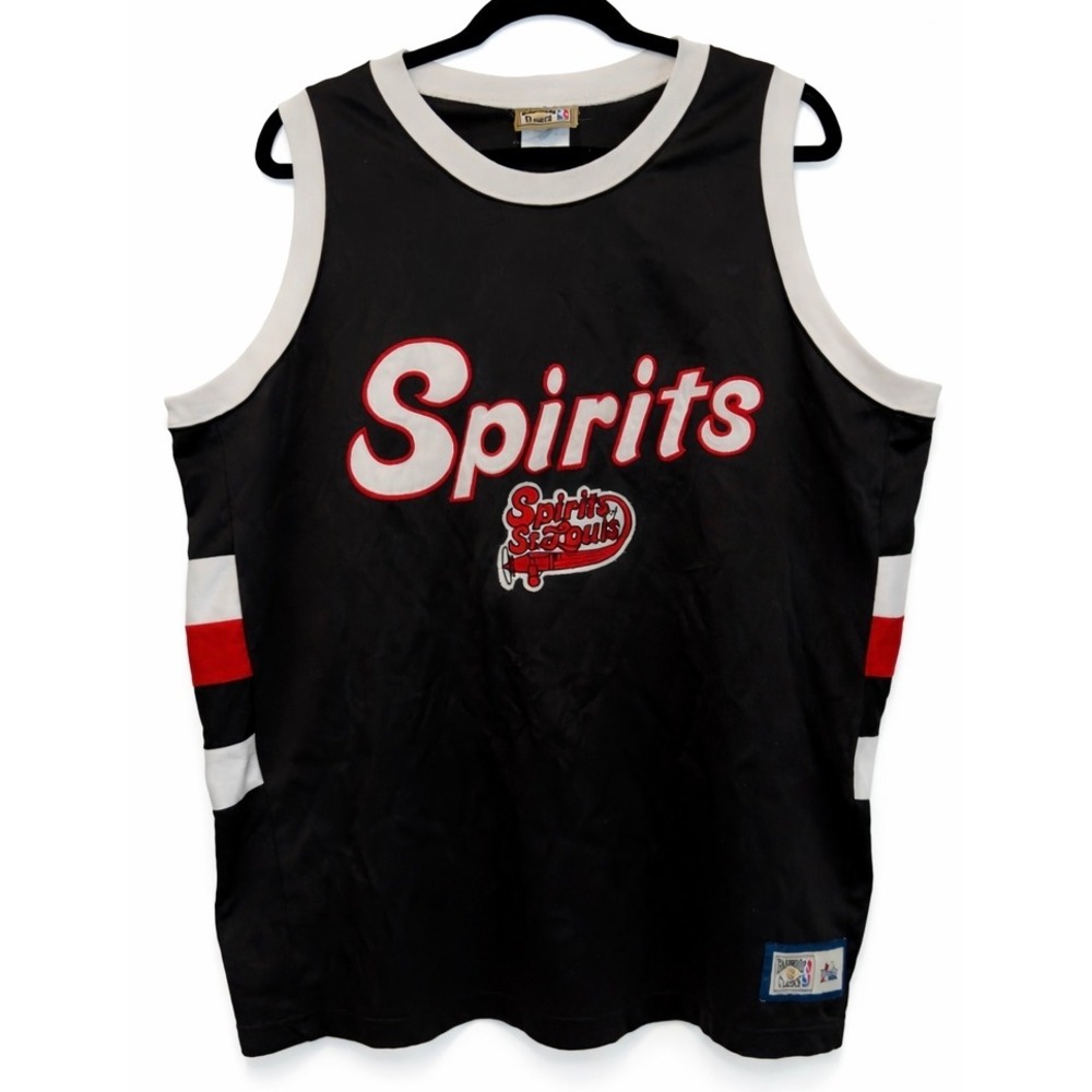 VTG Majestic Hardwood Classics Spirits of St Louis Jersey Mens 2XL Black NBA ABA